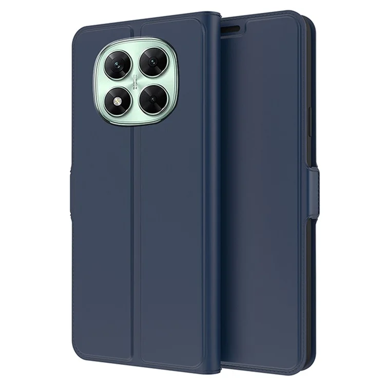 For Xiaomi Redmi Note 14 Pro+ 5G Case Shockproof TPU Inner Shell Leather Phone Cover Card Slot - Blue