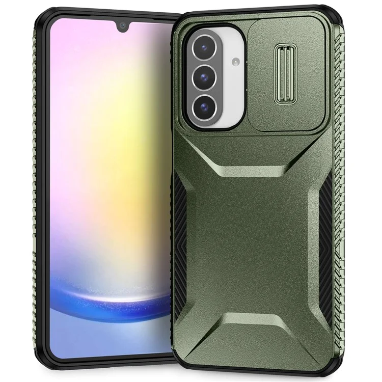 Étui Samsung Galaxy A26 5G avec protection de caméra TPU+PC - Bord antidérapant - Vert