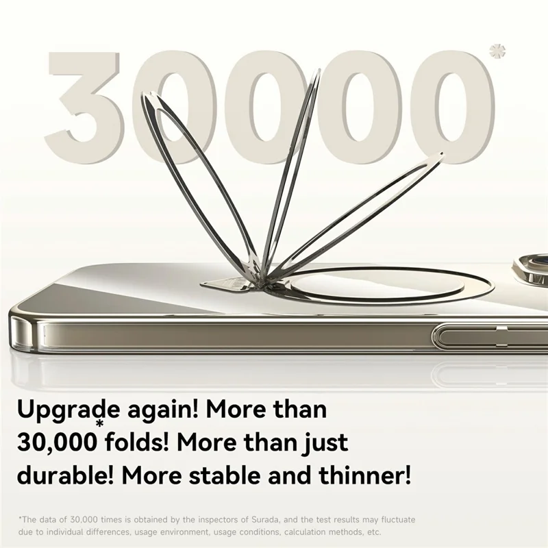 SULADA For iPhone 15 Pro Max Case Compatible with MagSafe Kickstand Clear PC Phone Cover - Titanium Black
