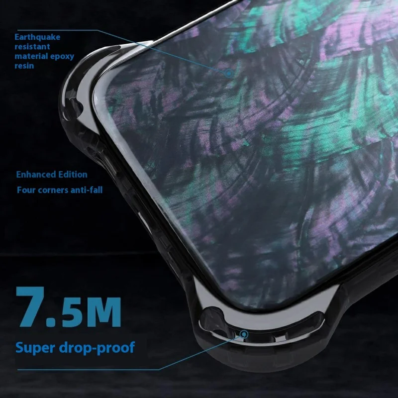Bulk Purchasing For iPhone 15 Pro Max Case TPU + PC Anti Drop Phone Cover Epoxy Design Shell Pattern - E214