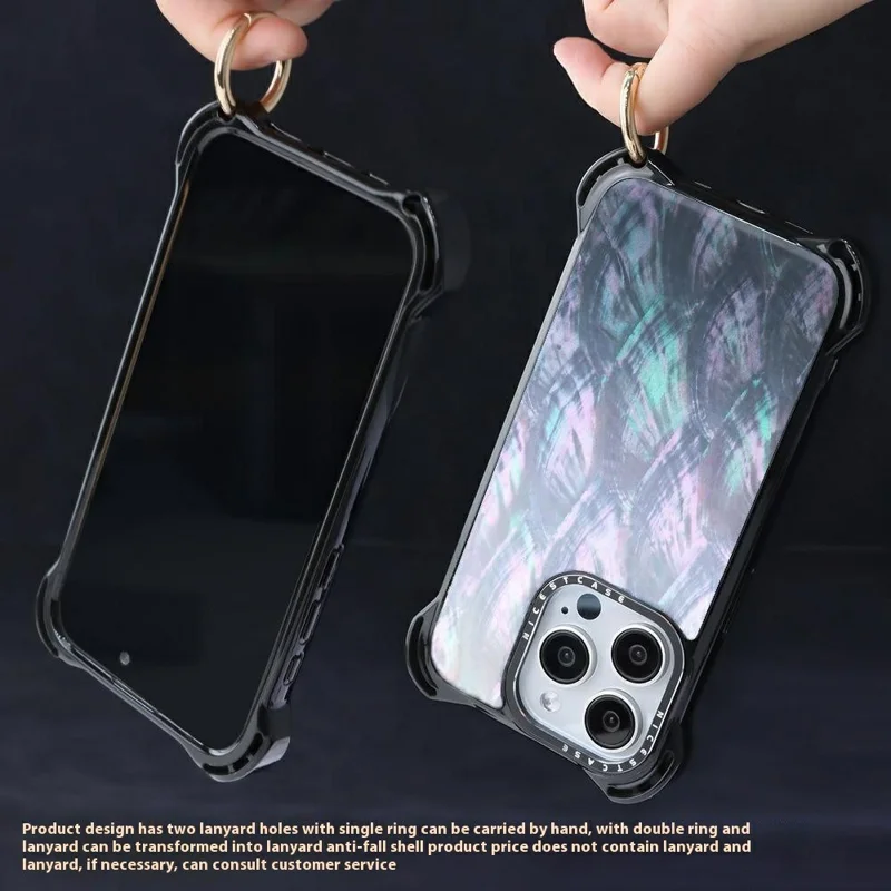 Bulk Purchasing For iPhone 15 Pro Max Case TPU + PC Anti Drop Phone Cover Epoxy Design Shell Pattern - E214