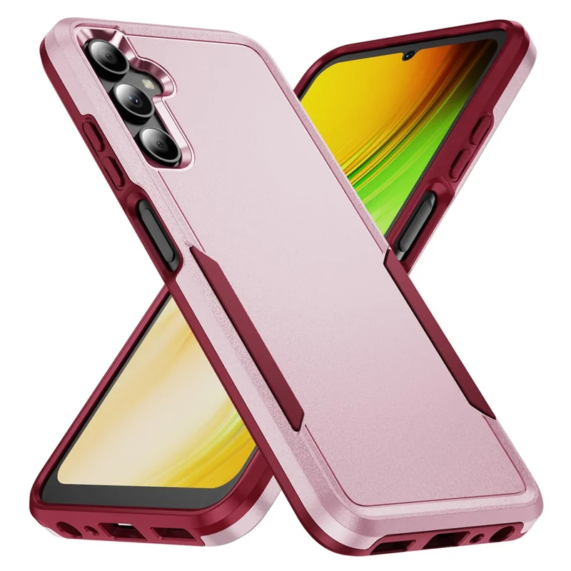 For Samsung Galaxy A05s 4G Case PC + TPU Military Grade Drop Protective Phone Cover - Pink + Rose