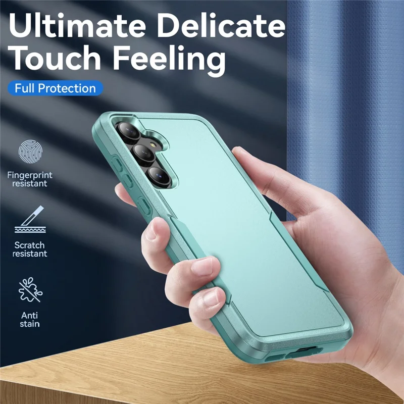 For Samsung Galaxy A55 5G  /  A35 5G Case PC + TPU Military Grade Drop Protective Phone Cover - Green