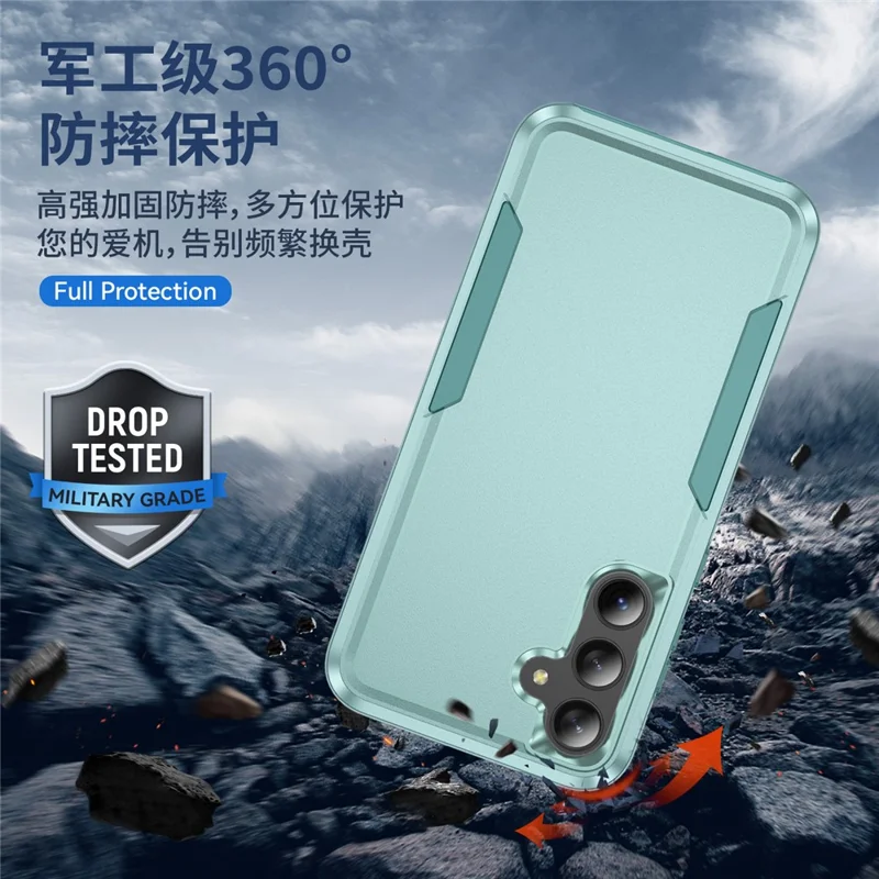 For Samsung Galaxy A55 5G  /  A35 5G Case PC + TPU Military Grade Drop Protective Phone Cover - Green