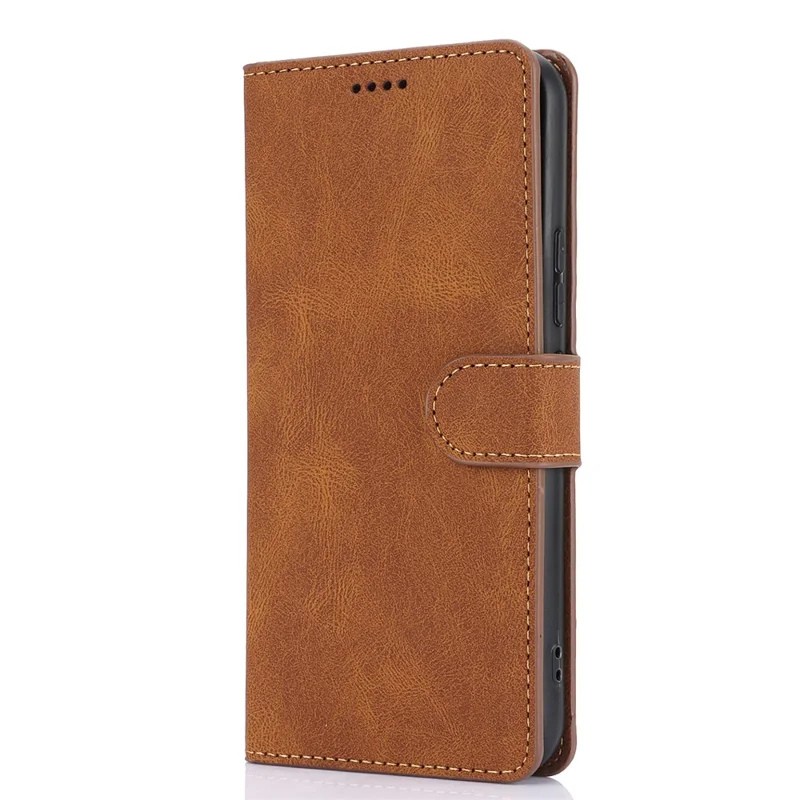 Leather Case for Xiaomi Poco X7 5G / Redmi Note 14 Pro 5G / Note 14 Pro+ 5G Phone Cover with Wallet Stand - Brown