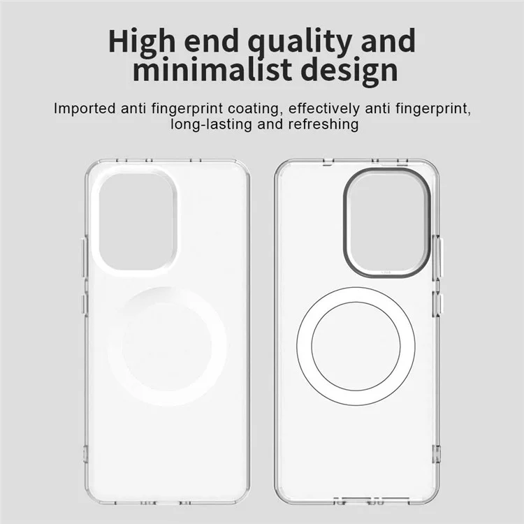 For Xiaomi Redmi Turbo 4 5G / Poco X7 Pro 5G Case Compatible with MagSafe Anti Drop Hybrid Phone Back Cover - White