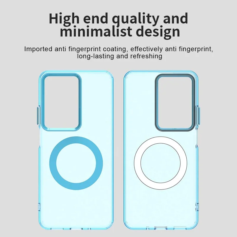 For Realme C75 4G Case Compatible with MagSafe Anti Drop Hybrid Phone Back Cover - Blue