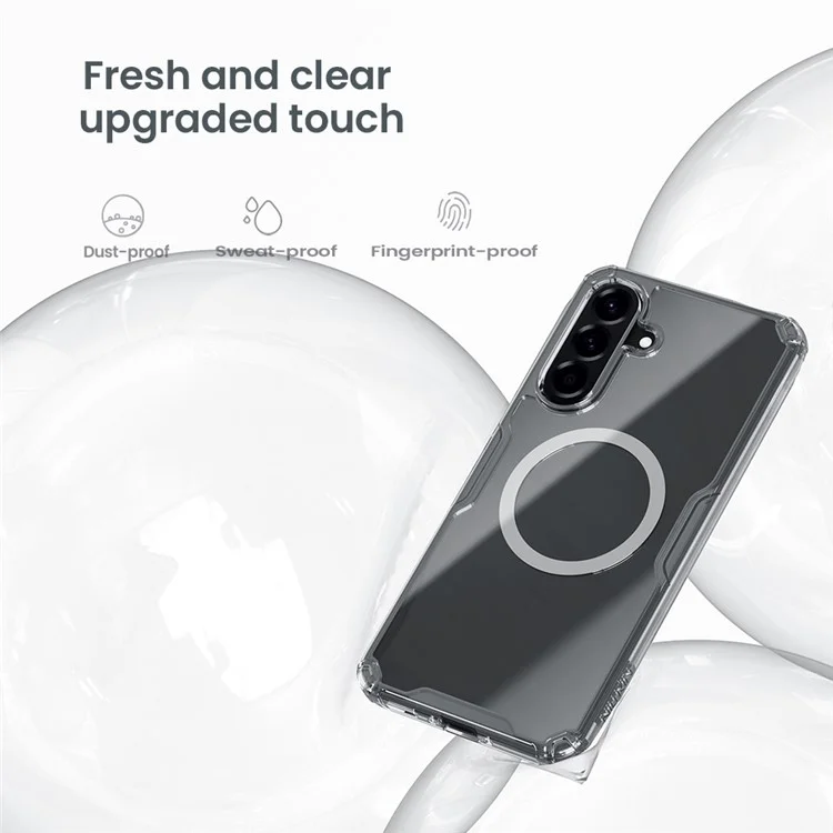 NILLKIN Nature Pro Series для Samsung Galaxy A56 5G Чехол, совместимый с MagSafe, TPU + PC ультра-прозрачный чехол для телефона