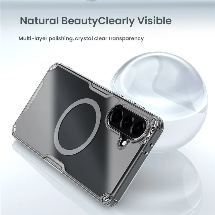 NILLKIN Nature Pro Series для Samsung Galaxy A56 5G Чехол, совместимый с MagSafe, TPU + PC ультра-прозрачный чехол для телефона