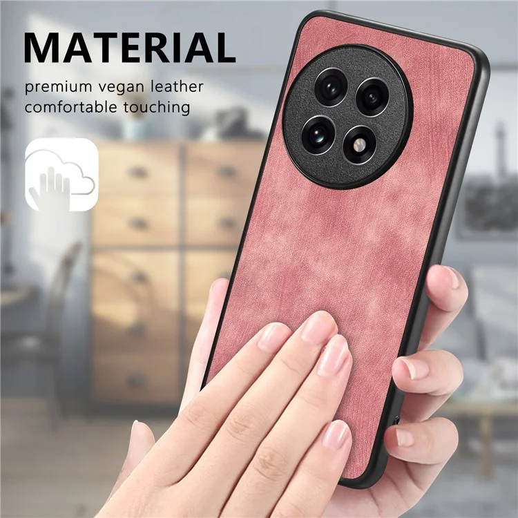 For OnePlus Ace 5 5G / Ace 5 Pro 5G / 13R 5G Case Shockproof Slim Retro Leather Phone Back Cover - Blue