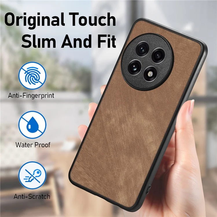 For OnePlus Ace 5 5G / Ace 5 Pro 5G / 13R 5G Case Shockproof Slim Retro Leather Phone Back Cover - Blue