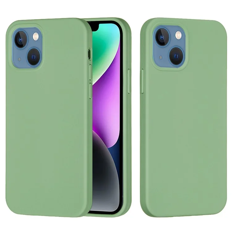 Acquisto all'ingrosso per Cover iPhone 14 in Silicone Liquido con Rivestimento Interno Morbido - Verde Menta