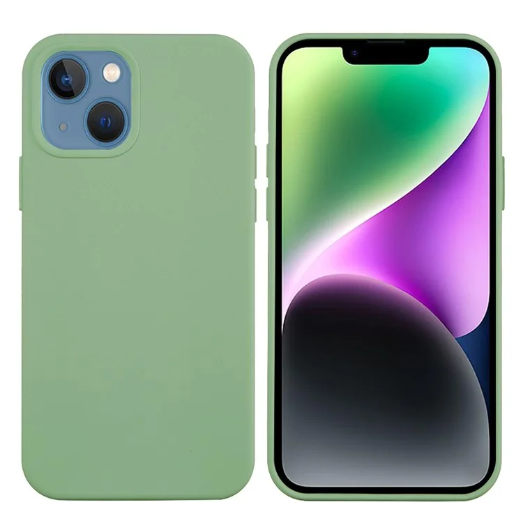 Acquisto all'ingrosso per Cover iPhone 14 in Silicone Liquido con Rivestimento Interno Morbido - Verde Menta