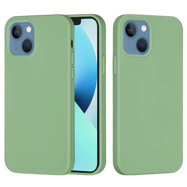 Bulk Purchasing For iPhone 13 Case Liquid Silicone Soft Lining Back Phone Cover - Mint Green