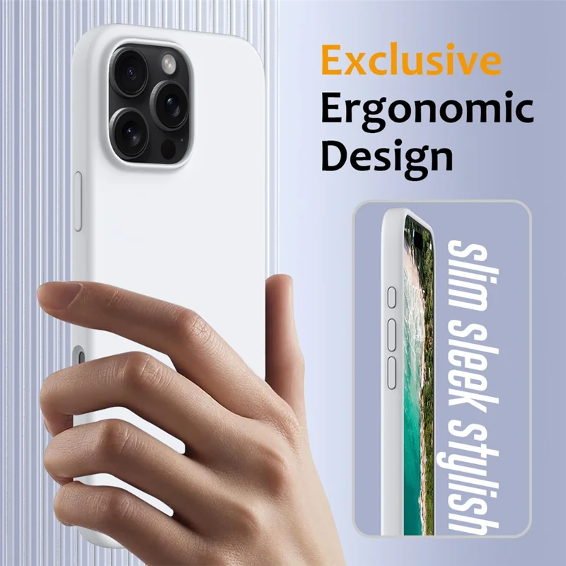 Bulk Purchasing For iPhone 16 Pro Max Case Compatible with MagSafe Anti-Drop Liquid Silicone Phone Cover - White