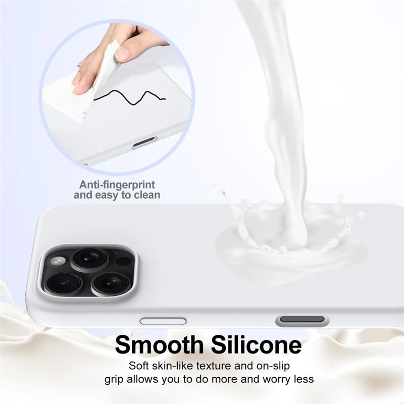Bulk Purchasing For iPhone 16 Pro Max Case Compatible with MagSafe Anti-Drop Liquid Silicone Phone Cover - White