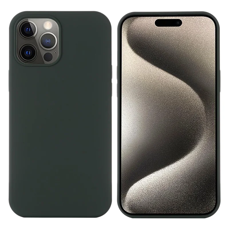 Bulk Purchasing For iPhone 15 Pro Max Case Compatible with MagSafe Anti-Drop Liquid Silicone Phone Cover - Dark Green