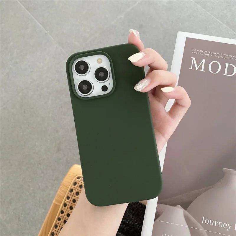 Bulk Purchasing For iPhone 15 Pro Max Case Compatible with MagSafe Anti-Drop Liquid Silicone Phone Cover - Dark Green