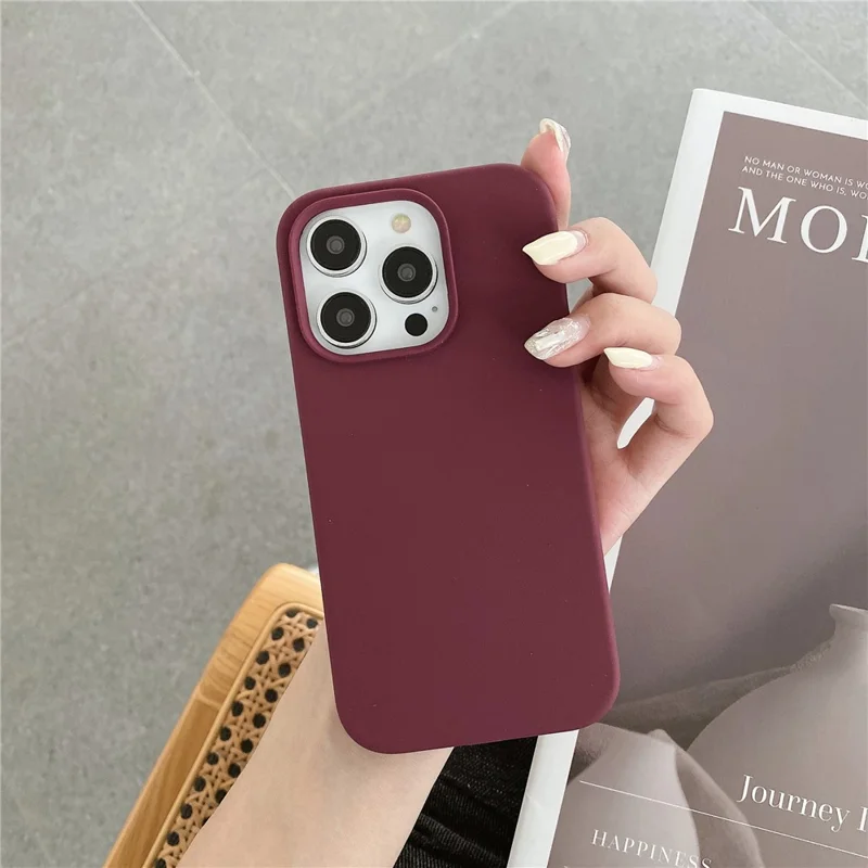 Bulk Purchasing For iPhone 14 Pro Case Compatible with MagSafe Anti-Drop Liquid Silicone Phone Cover - Wine Red
