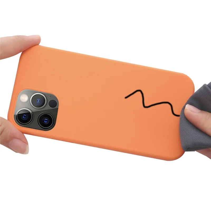 Bulk Purchasing For iPhone 14 Pro Max Case Compatible with MagSafe Anti-Drop Liquid Silicone Phone Cover - Orange