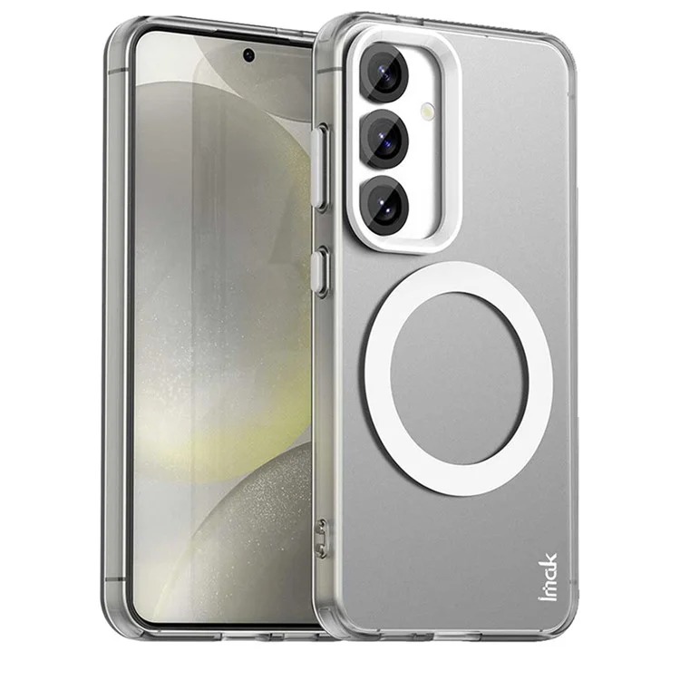 Étui IMAK pour Samsung Galaxy S25+ Compatible avec MagSafe, Couleur Bonbon, Anti-Chute TPU + PET - Blanc