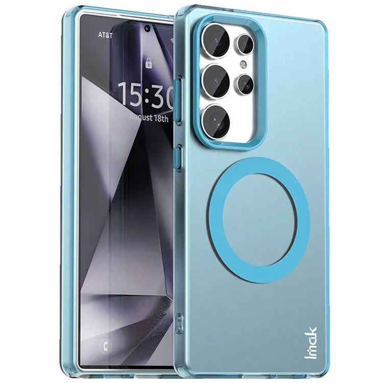 Funda IMAK para Samsung Galaxy S25 Ultra Compatible con MagSafe, Color Caramelo, Antigolpes, TPU + PET - Azul