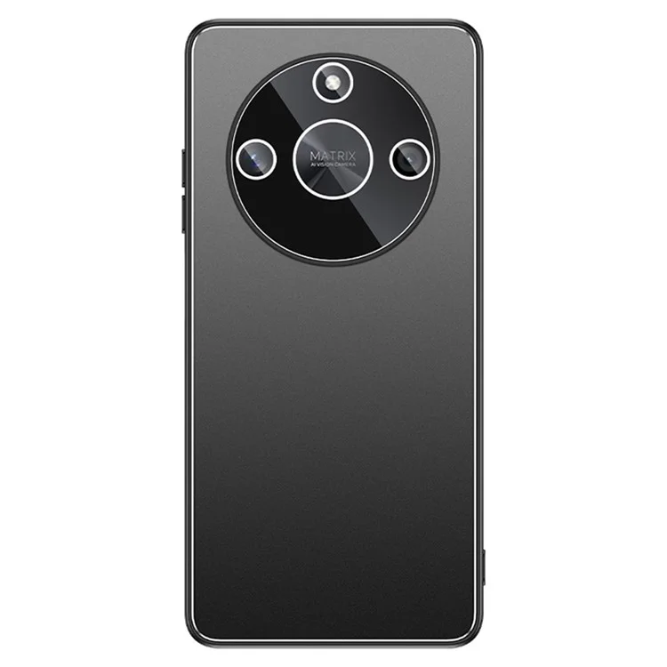 Capa para Honor X40 5G / X9a 5G em PC + TPU com Acabamento Fosco e Película para Lente - Preto