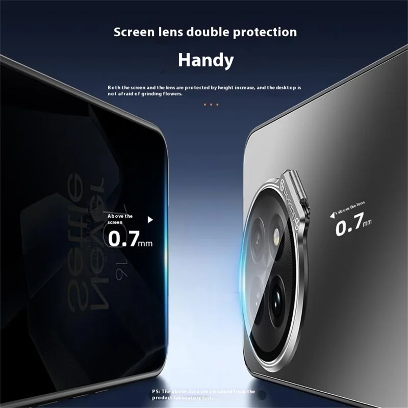 For OnePlus Ace 5 5G Case with Lens Frame Kickstand TPU + PC Dropproof Phone Cover - Black