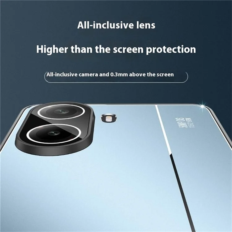 For Xiaomi Poco X7 Pro 5G  /  Redmi Turbo 4 5G Case PC + TPU Matte Back Phone Cover with Lens Film - Black