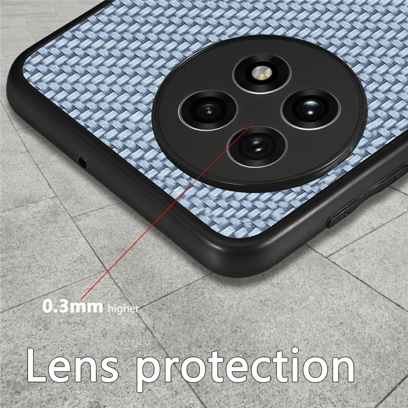 For OnePlus Ace 5 5G / Ace 5 Pro 5G / 13R 5G Case Carbon Fiber Texture PU Leather + PC + TPU Phone Cover - Black