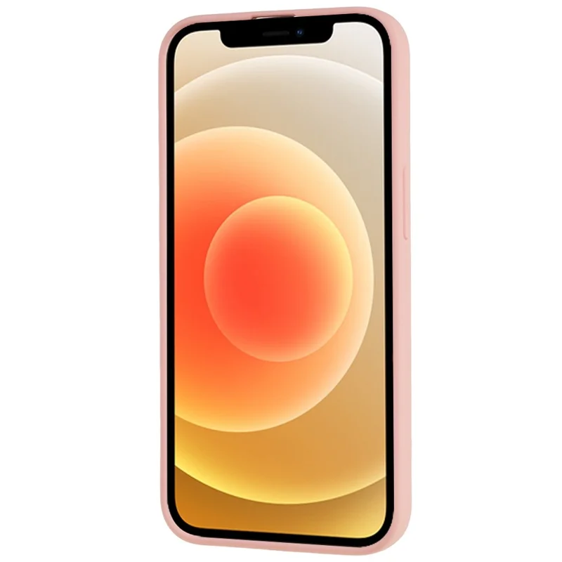 For iPhone 12 mini 5.4 inch Anti-scratch 2.0mm Soft TPU Case Drop-proof Cell Phone Cover - Pink