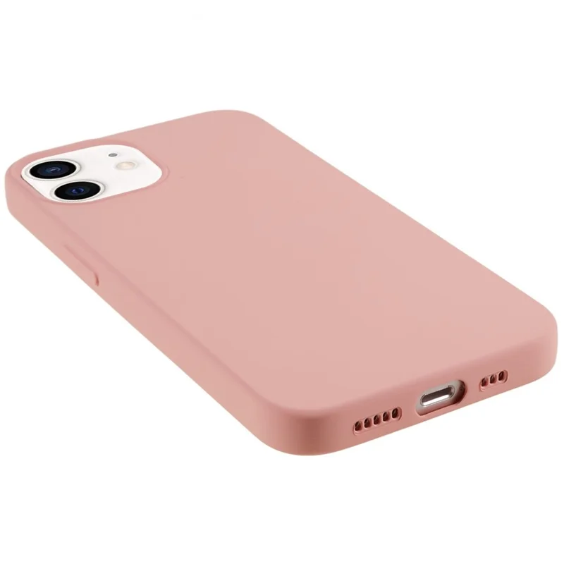 For iPhone 12 mini 5.4 inch Anti-scratch 2.0mm Soft TPU Case Drop-proof Cell Phone Cover - Pink