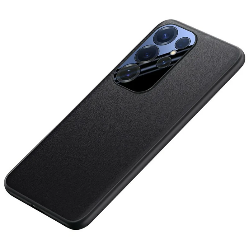 Funda para Samsung Galaxy S25 Ultra de Cuero PU + PC + TPU Carcasa Protectora - Negro