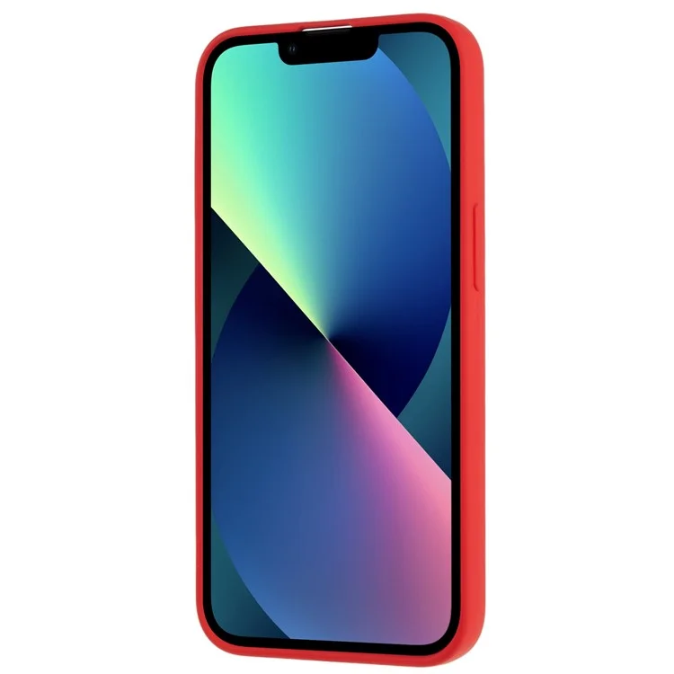 For iPhone 13 mini 5.4 inch Cell Phone Case 2.0mm Thickness Anti-drop Protection Flexible TPU Back Cover - Red