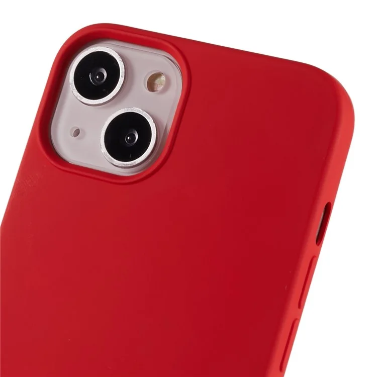 For iPhone 13 mini 5.4 inch Cell Phone Case 2.0mm Thickness Anti-drop Protection Flexible TPU Back Cover - Red