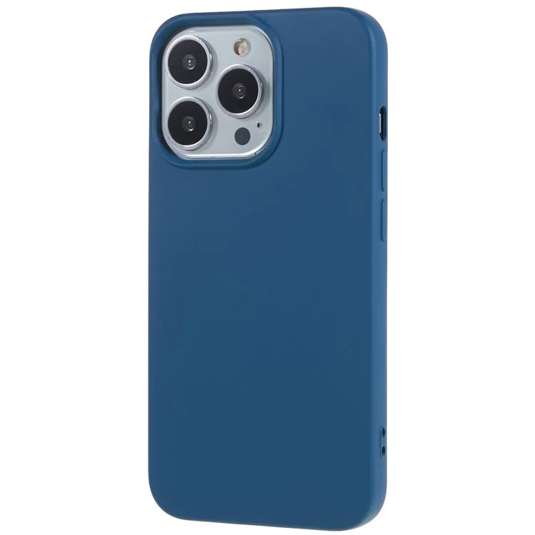 For iPhone 12 Pro Max 6.7 inch Drop-proof Protective Phone Case 2.0mm Flexible TPU Cover - Blue