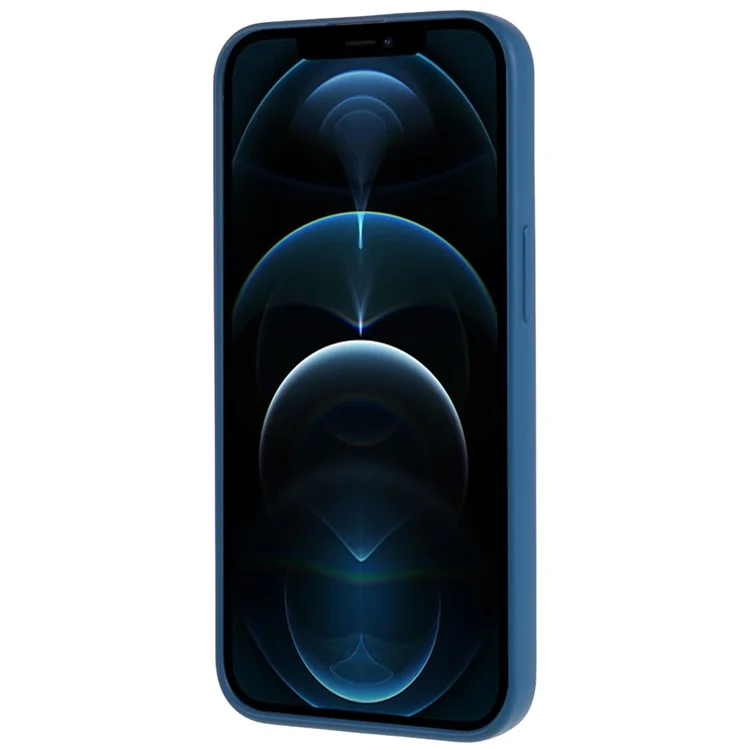 For iPhone 12 Pro Max 6.7 inch Drop-proof Protective Phone Case 2.0mm Flexible TPU Cover - Blue