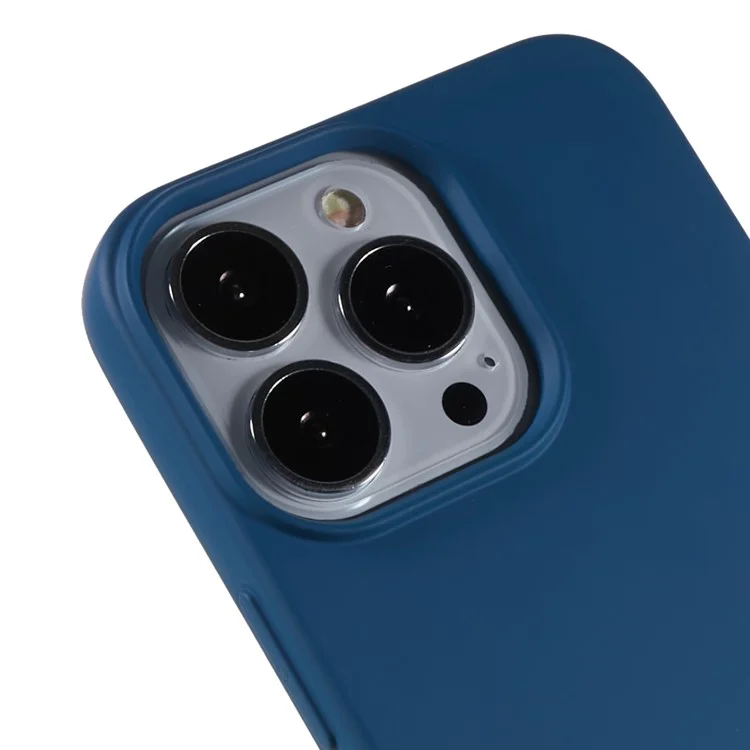 For iPhone 12 Pro Max 6.7 inch Drop-proof Protective Phone Case 2.0mm Flexible TPU Cover - Blue