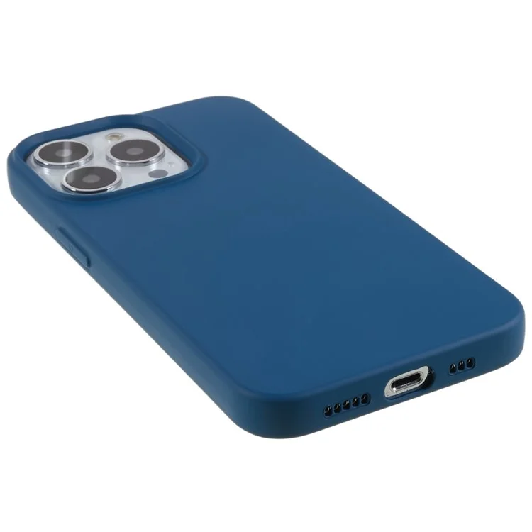 For iPhone 12 Pro Max 6.7 inch Drop-proof Protective Phone Case 2.0mm Flexible TPU Cover - Blue