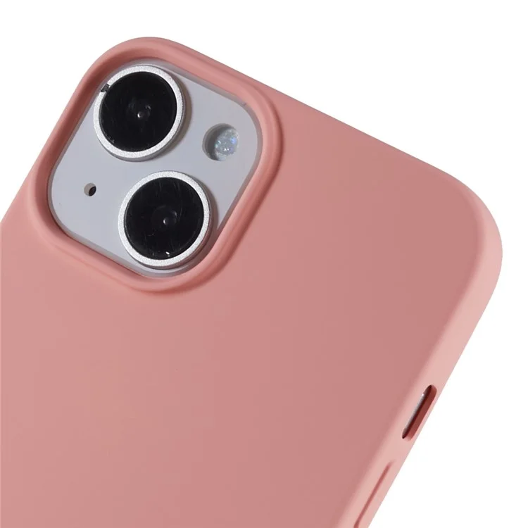 2.0mm Thickness Well-protected TPU Case for iPhone 14, Solid Color Drop-resistant Phone Cover - Pink