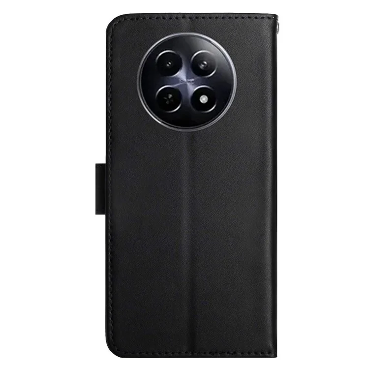 Capa para Realme 13+ 5G / 13 Pro 5G (China) em Couro Genuíno de Vaca com Textura Nappa - Preto