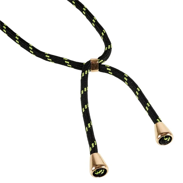 For Samsung Galaxy S25+ Case Biodegradable Wheat Straw+TPU Phone Cover with Long Lanyard - Yellow