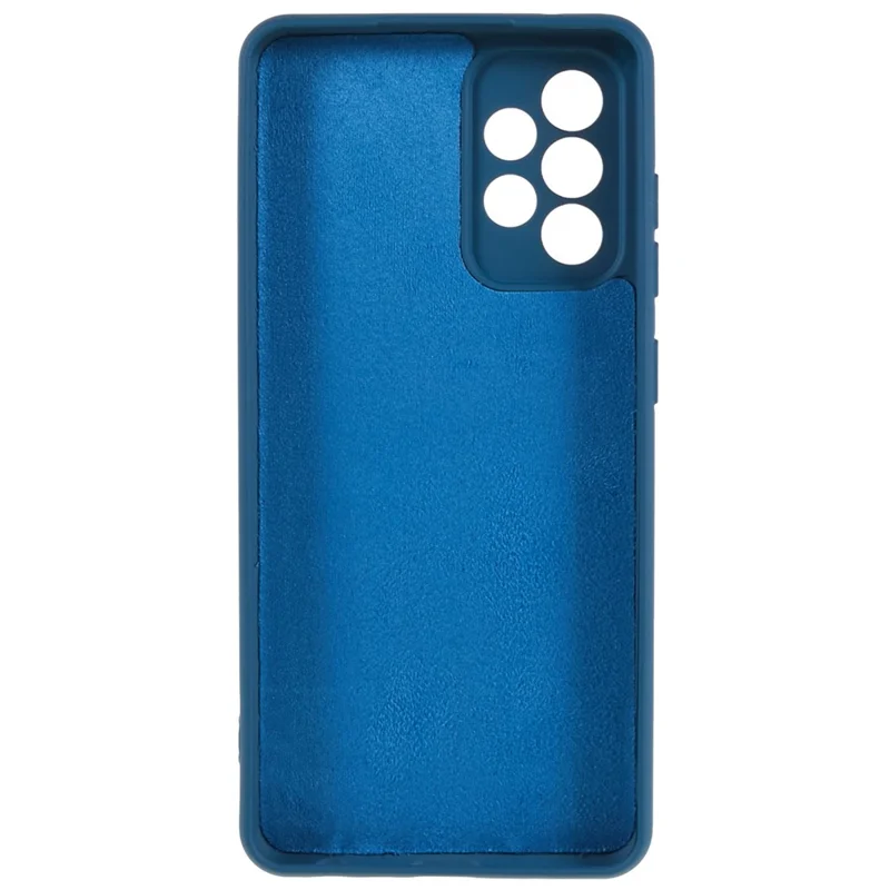 For Samsung Galaxy A73 5G Soft TPU Phone Case 2.0MM Thick Dustproof Arc Edge Phone Shell - Blue