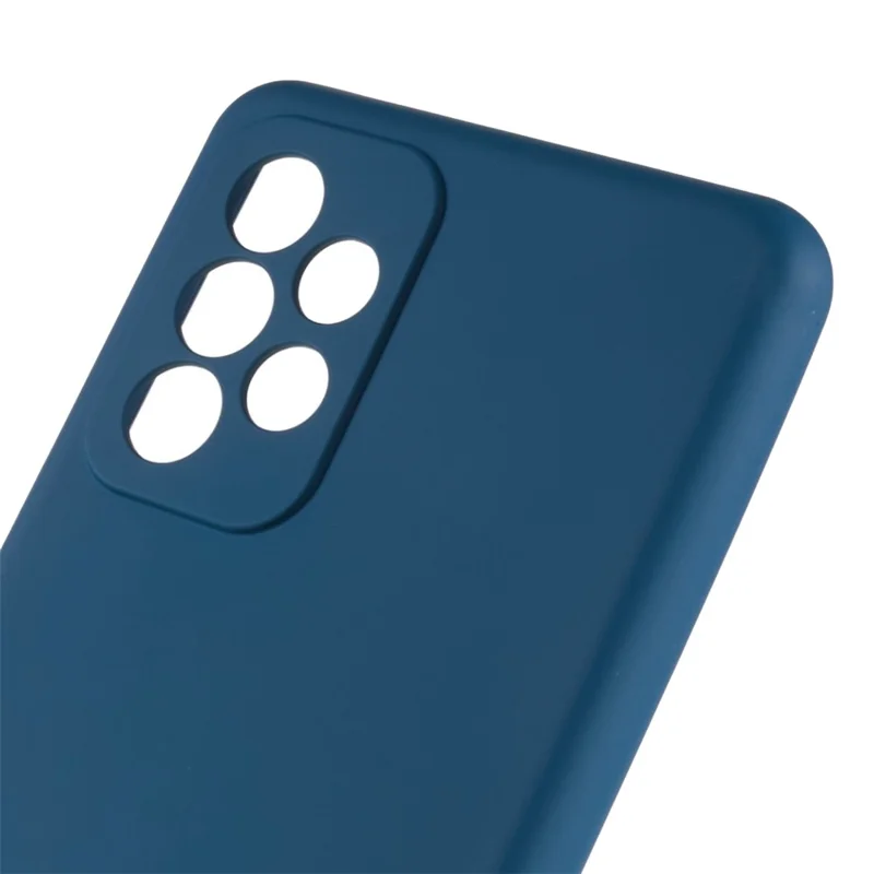 For Samsung Galaxy A73 5G Soft TPU Phone Case 2.0MM Thick Dustproof Arc Edge Phone Shell - Blue