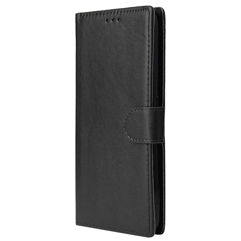 Phone Case For vivo Y300 5G / V40 Lite (Indonesia) 4G / 5G Wallet Stand View PU Leather Cover - Black