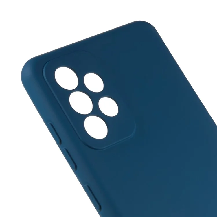TPU Phone Case for Samsung Galaxy A53 5G, 2.0MM Thick Dustproof Arc Edge Phone Cover - Blue