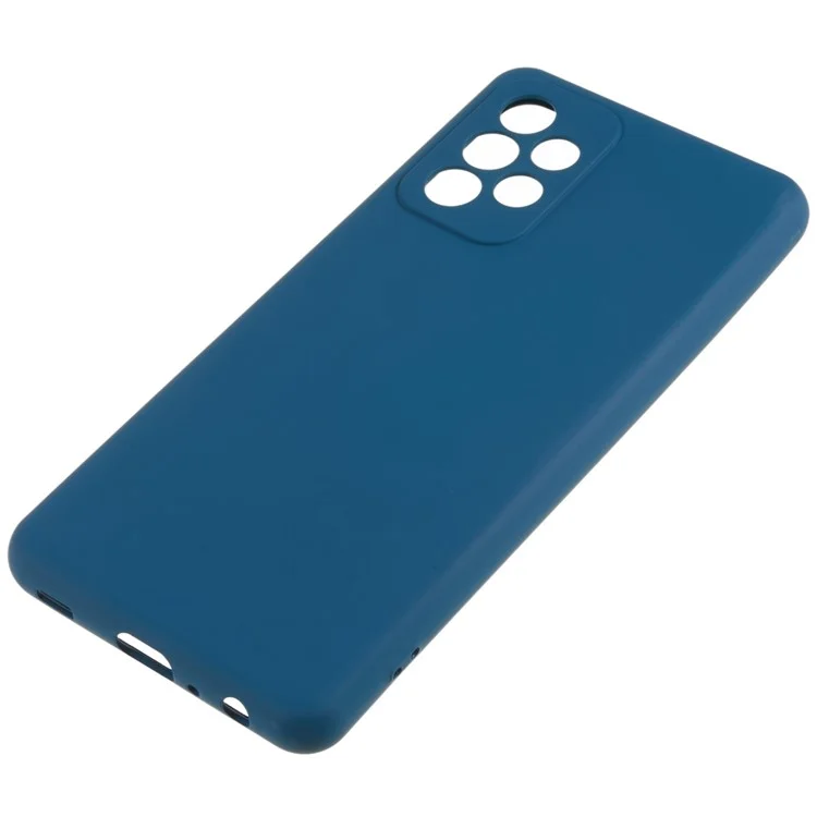 TPU Phone Case for Samsung Galaxy A53 5G, 2.0MM Thick Dustproof Arc Edge Phone Cover - Blue