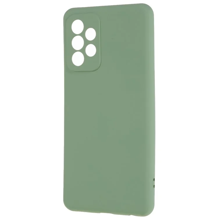 Für Samsung Galaxy A23 4G / 5G (Global Version) TPU Handyhülle Flüssiger Silikon-Textur 2.0mm Dicke Stoßfeste Schutzhülle - Grün