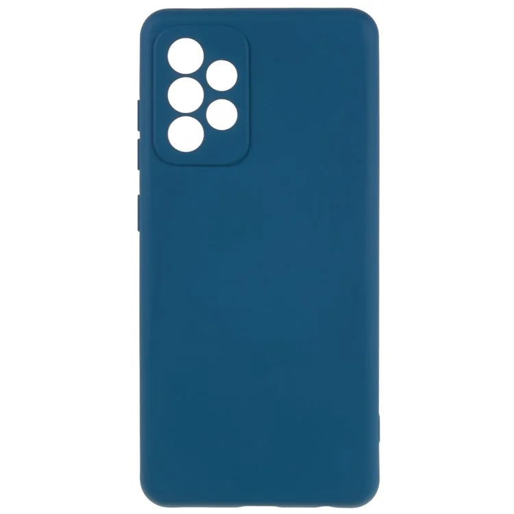 Para Samsung Galaxy A23 4G / 5G (Versão Global) Capa de Telefone TPU Textura de Silicone Líquido 2.0mm de Espessura Capa Protetora à Prova de Choque - Azul