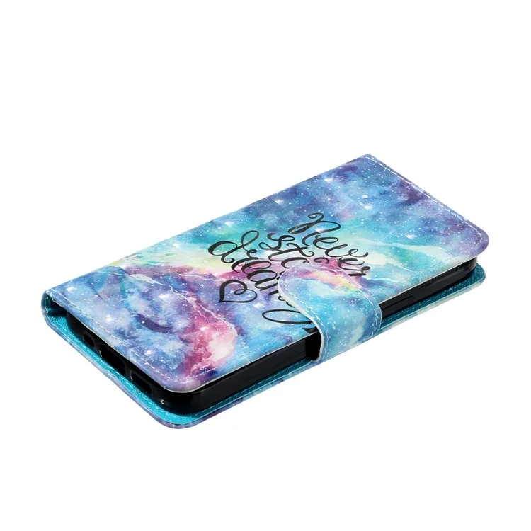 Wallet Case for Motorola Moto E15 4G / G05 4G 3D Pattern Printed Leather Phone Cover - Starry Sky